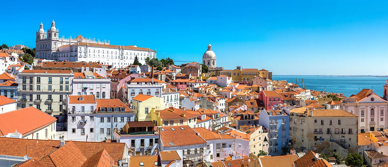 Lissabon stad uitzicht