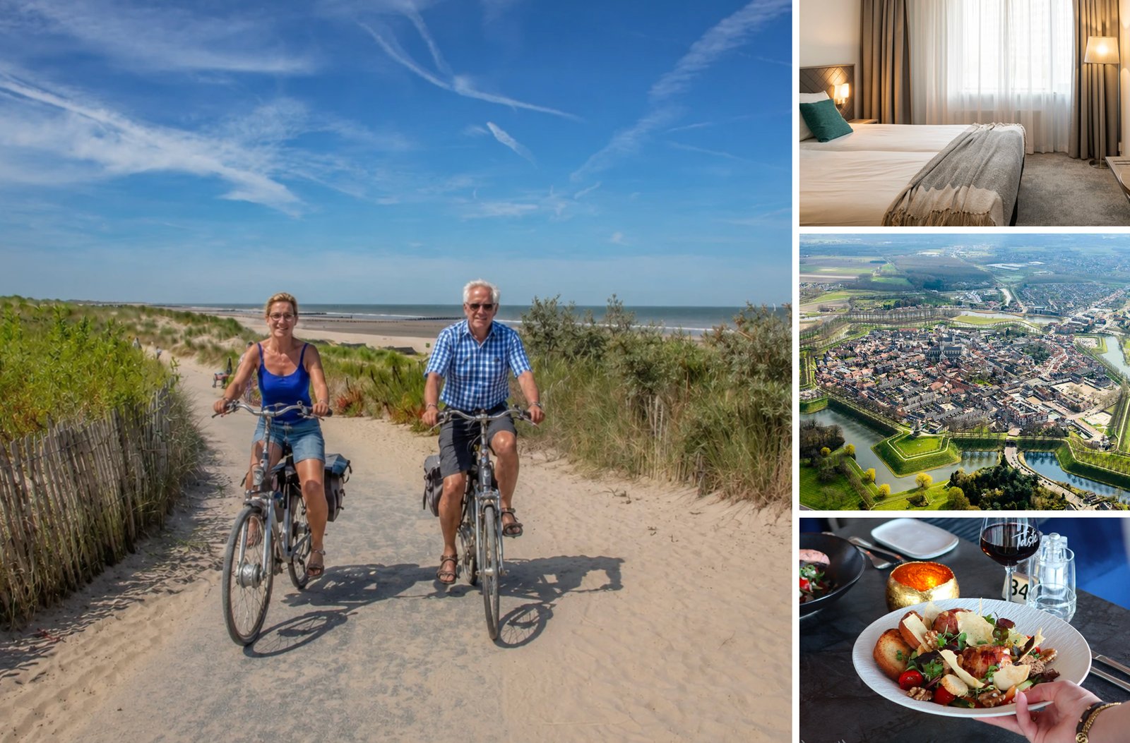 Churchill Hotel Terneuzen | 5-Daagse fietsvakantie door Zeeuws-Vlaanderen in Zeeland | incl. 3-gangendiner (2 avonden)